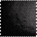 mosaïque murale 3d hexagonale métallique brossée moderne minimaliste vert marron gris beige autoadhésive
