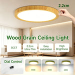 lampe moderne bois naturel grain blanc commande tactile 220V LED