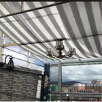 Voile d'ombrage occultante pour piscine