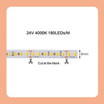 ruban led adhésif 24v 3000k 4000k 6000k 120led 180led 240led moderne chambre