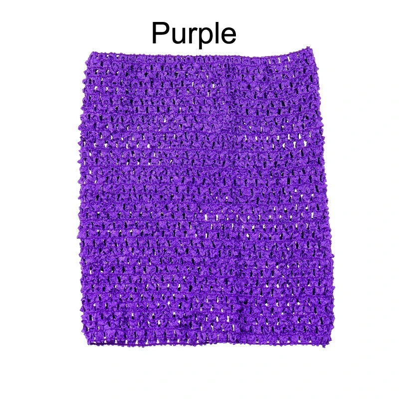 serviette crochet fait main motif rayures horizontales artisanale décoration maison enfant