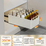 organiseur rangement blanc moderne adhésif coulissant tiroirs grilles épices cuisine métal blanc opacité