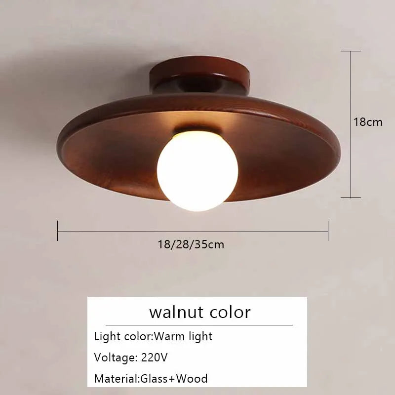 lampe led verre bois naturel moderne 18cm 28cm 35cm opacité mate minimaliste