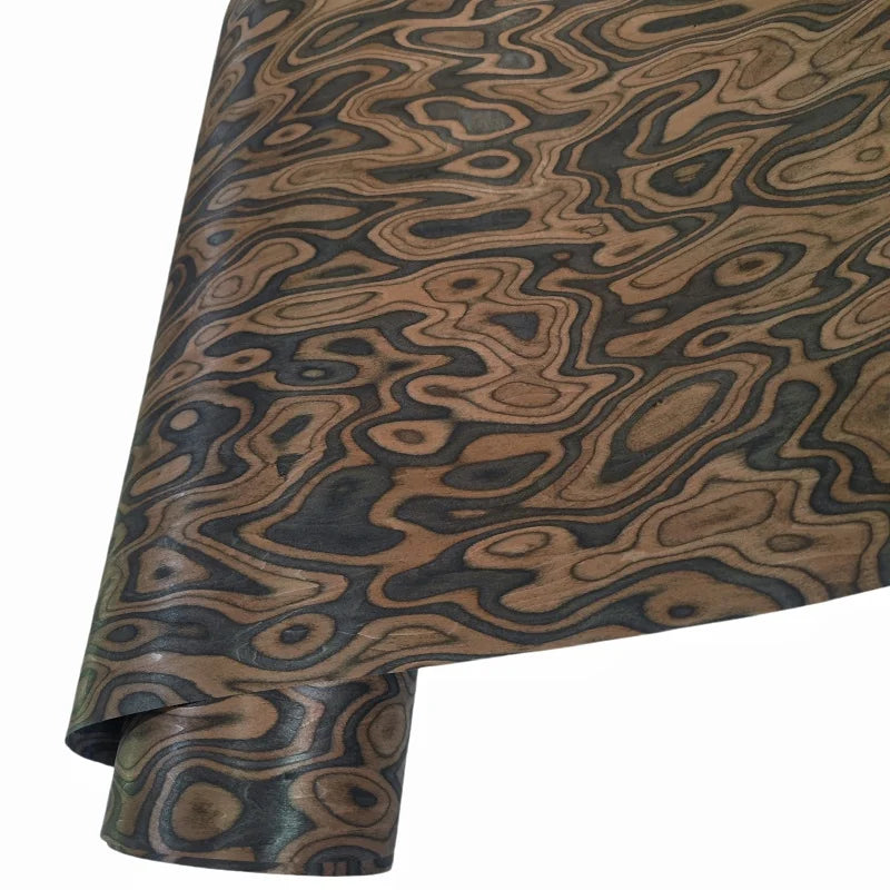 placage bois marron noir burlé rouleau flexible meuble décoration artisanale naturelle