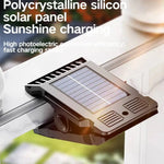lampe poche led solaire clip noir moderne autoéclairante campingextérieur