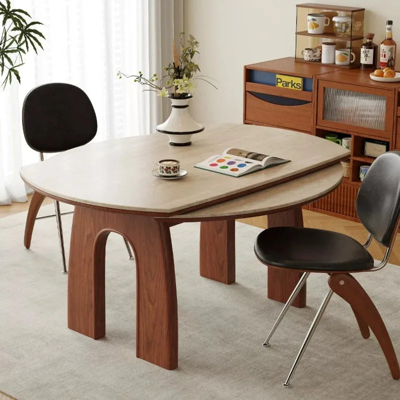 table ronde moderne bois naturel minimaliste 120cm diamètre 780mm hauteur multifonctionnelle salon maison