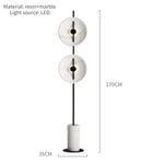 lampe sol marbre blanc noir moderne 11w 15w led 2700k 6000k vde