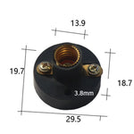 socle lampe moderne vis dorée 5A 250V noir aluminium certifié