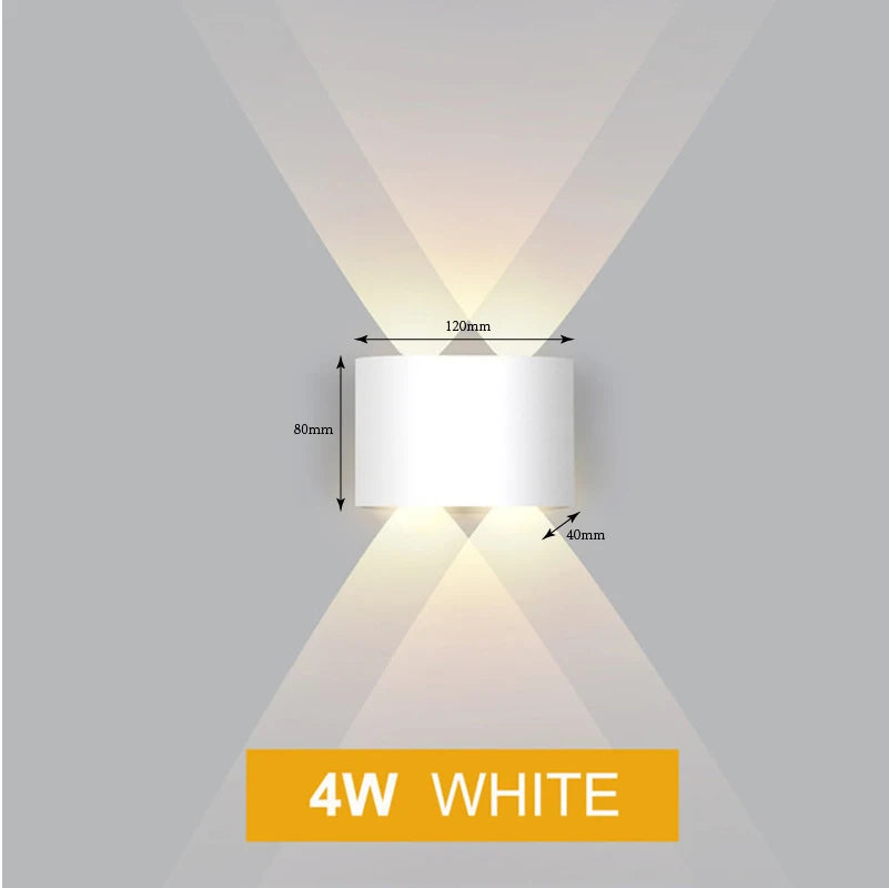 lampe murale moderne led blanc noir fixée mur éclairage quotidien 220v 110v 249 2000lm
