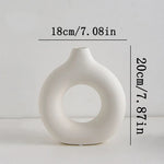 vases decoratifs blancs noirs modernes minimalistes rond simples