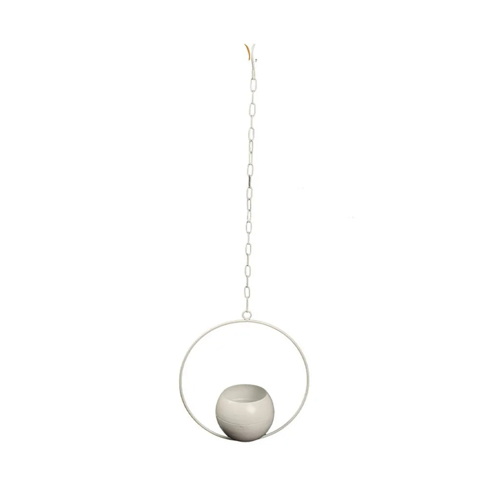 pots fleurs suspendus or noir modernes minimalistes chaîne résistants usure