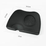 tapis absorbant grains silicone adhésif noir simple moderne cuisine espresso domestique qualité alimentaire