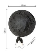 applique murale art deco sculpture animal ampoules led noir blanc vintage chambre salon étude
