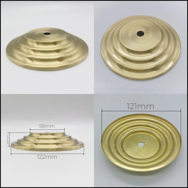 support suspension lampe moderne doré rayonnant concentrique différents disponibles qualité cuivre