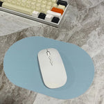 tapis souris simili cuir noir gris clair moderne plateau souris clavier