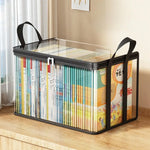 organisateur livres pliable transparent noir rangement documents école maison modulaire utilitaire moderne