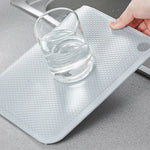 tapis protection gris clair moderne adhésif 30cm 45cm 50cm texture maille fine résistant humidité