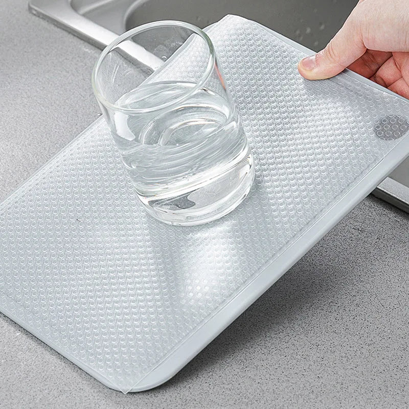 tapis protection gris clair moderne adhésif 30cm 45cm 50cm texture maille fine résistant humidité