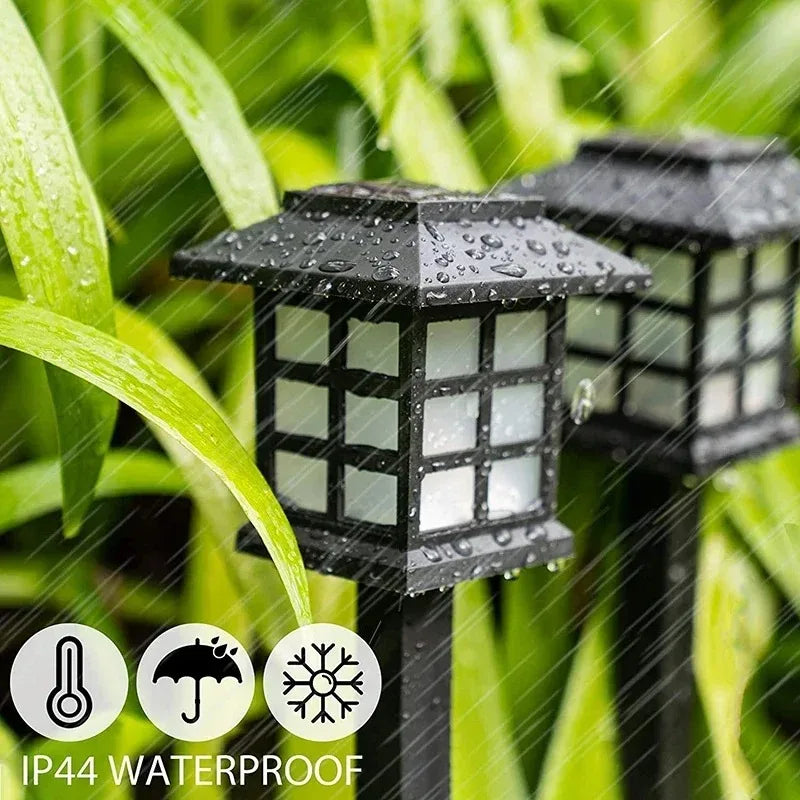 lumière solaire led moderne noire carré blanc ip65 extérieure jardin patio allée urgence