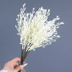Bouquet artificiel moderne violet jaune blanc rouge rose feuilles pointues décoration intérieure mariage anniversaire