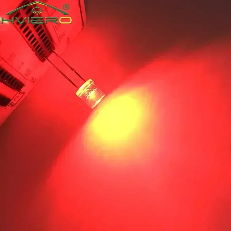 diodes led rouge rose orange blanc chaud bleu transparentes modernes 100pcs