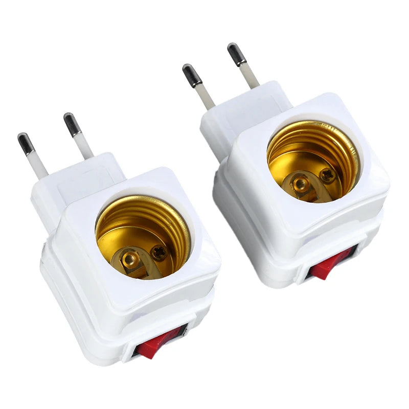 ampoules led e27 adaptateur prise blanc doré moderne fixations vis support base
