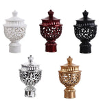pommes rideau blanc argent rouge doré noir ajourées motifs floraux élégant classique