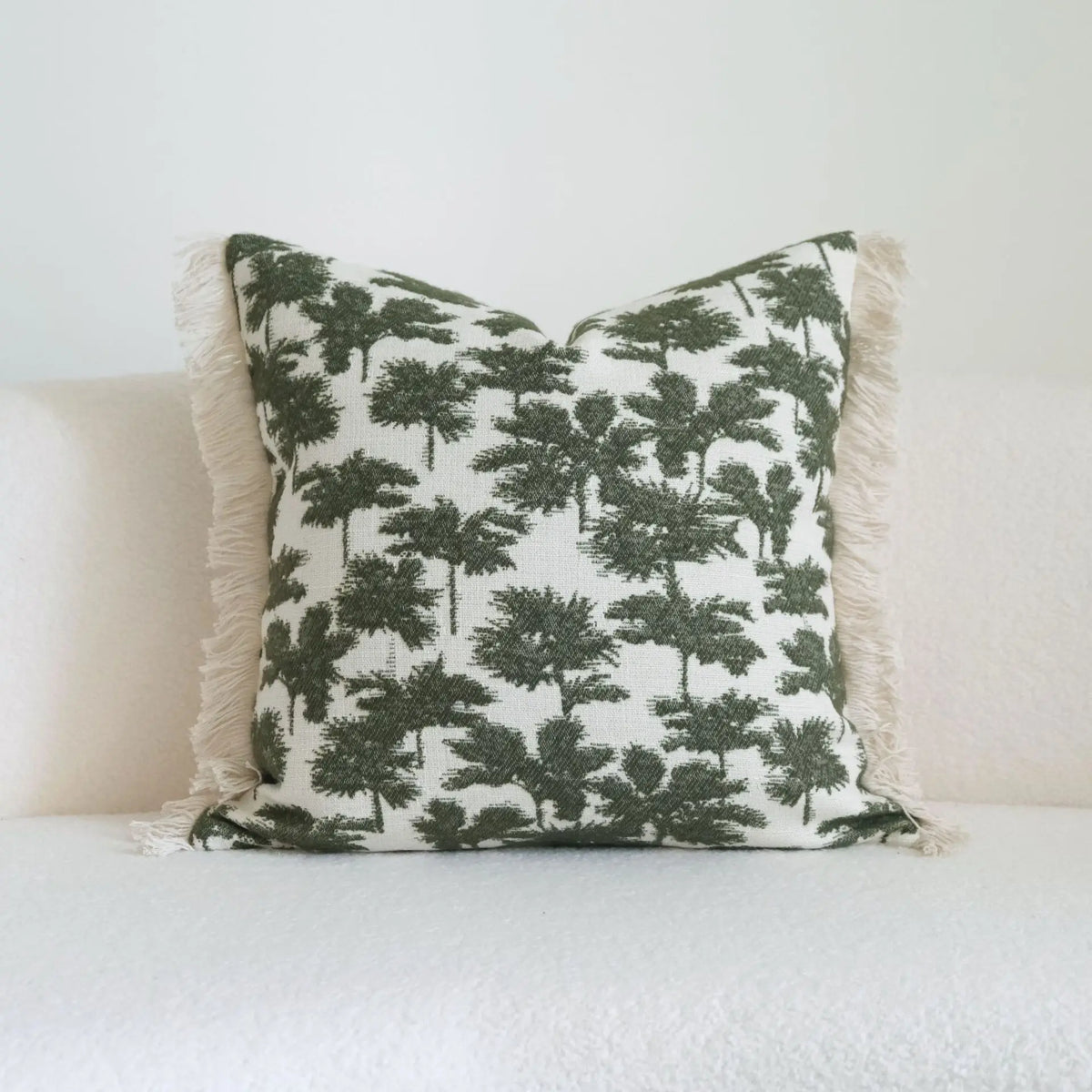 taies d'oreiller fleur motif feuilles vertes moderne maison sans coeurversible polyester