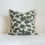 taies d'oreiller fleur motif feuilles vertes moderne maison sans coeurversible polyester