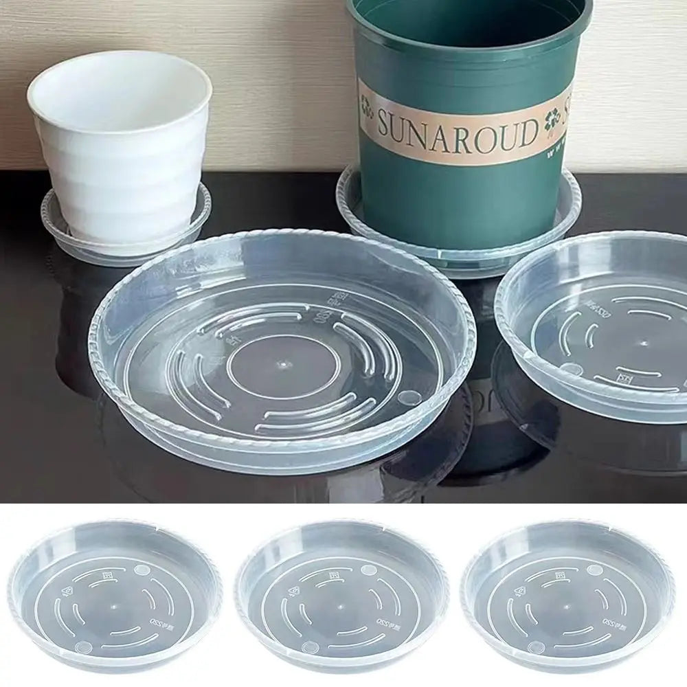 plateau fleur transparent moderne rayures ondulées différentes tailles plantes maison set