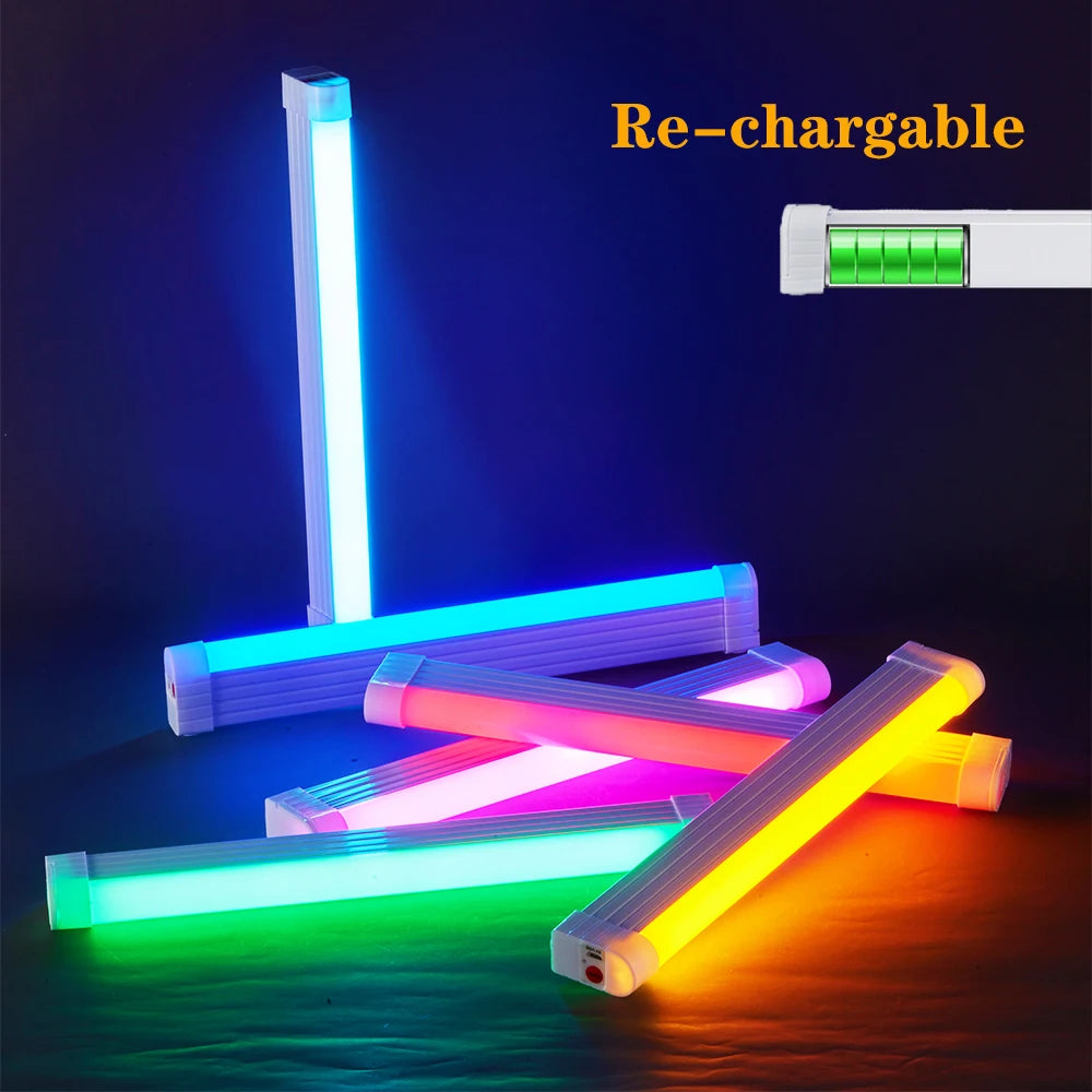 lampe led rechargeable moderne bleu blanc rose lumineuse portable vlog photo vdi