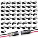 connecteurs câble noir transparent rondelles métalliques pratique led 20pcs 30pcs 40pcs 50pcs