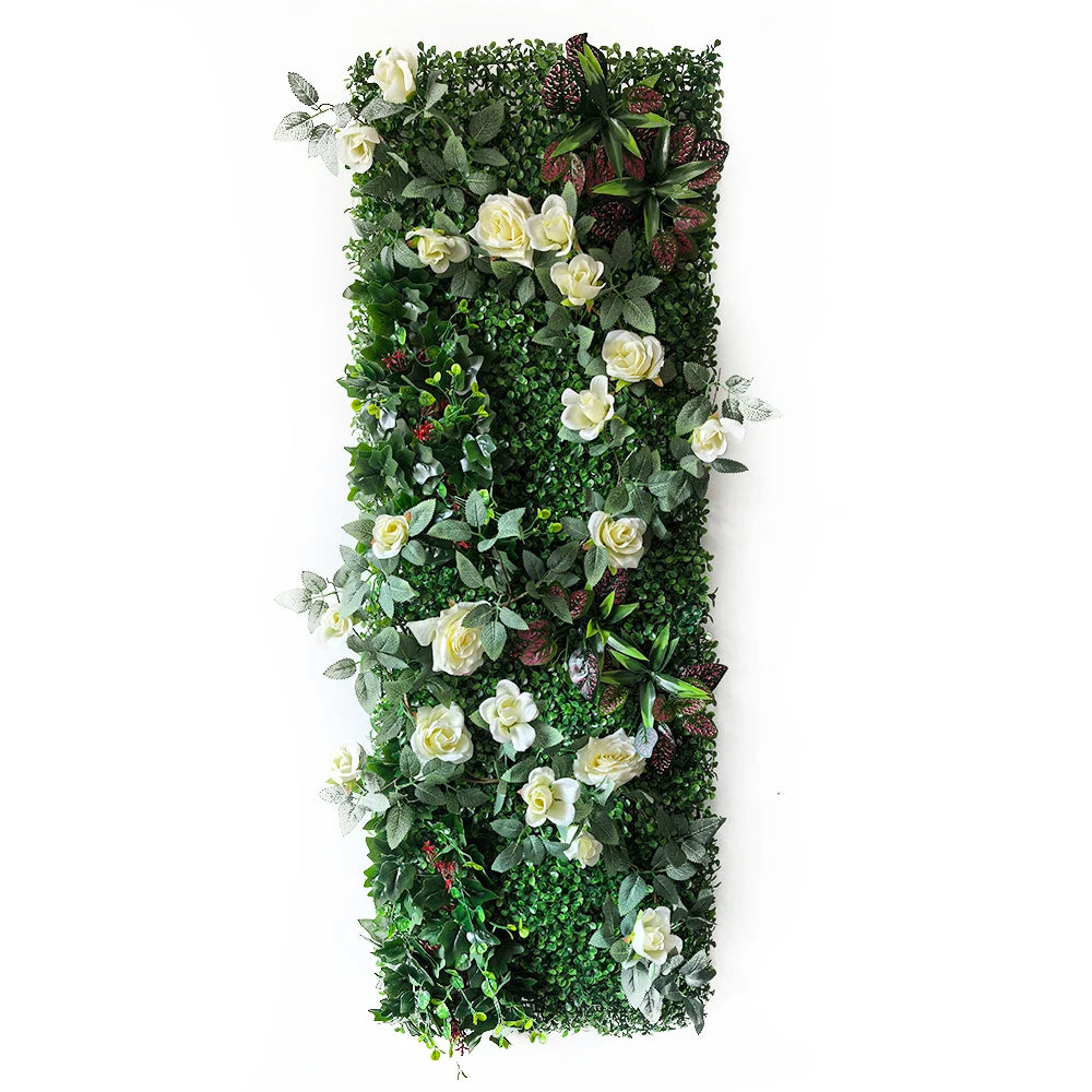 mur végétal artificiel feuillage dense plante décorative jardin extérieur intérieur décoration murale moderne vert