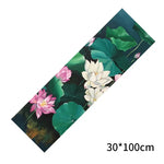 serviette yoga rose bleu mandala motifs floraux moderne 100cm matériaux fibre superfine