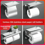 porte rouleau papier toilette acier inoxydable argenté moderne adhésif sans perçage double rouleau support