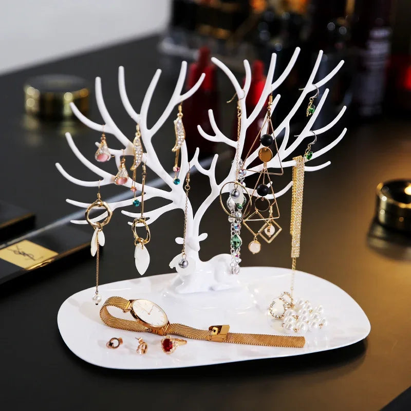 support bijoux arbre branches naturelles clips boucles oreilles bracelets colliers pendentifs montres moderne minimaliste
