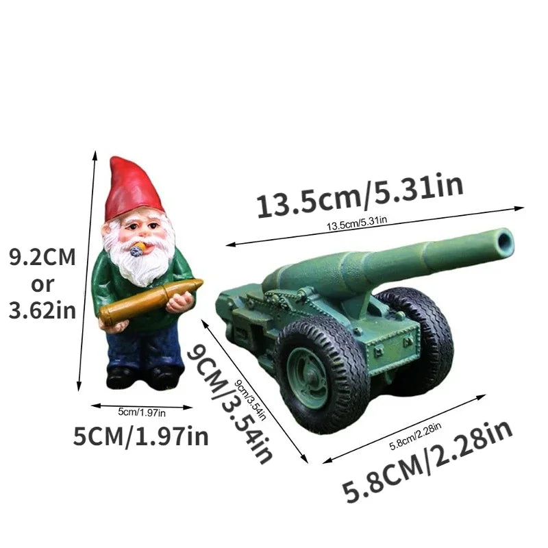 statuette lutin humoristique résine verte bleue rouge ornement extérieur jardin maison cadeaux