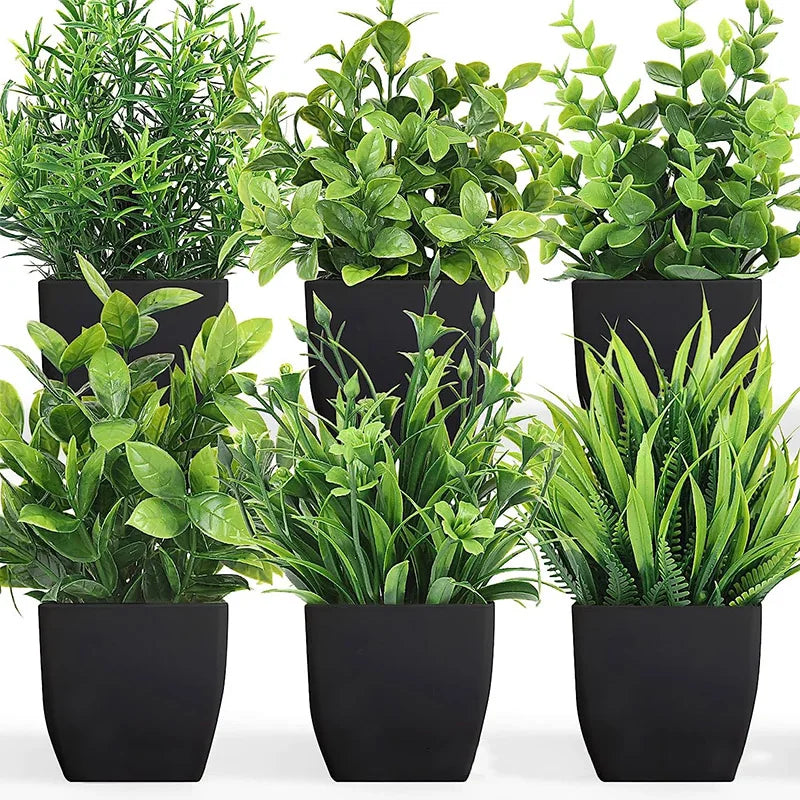 plantes artificielles arbres vertes feuilles modernes décoration extérieure table salon jardin mariage anniversaire
