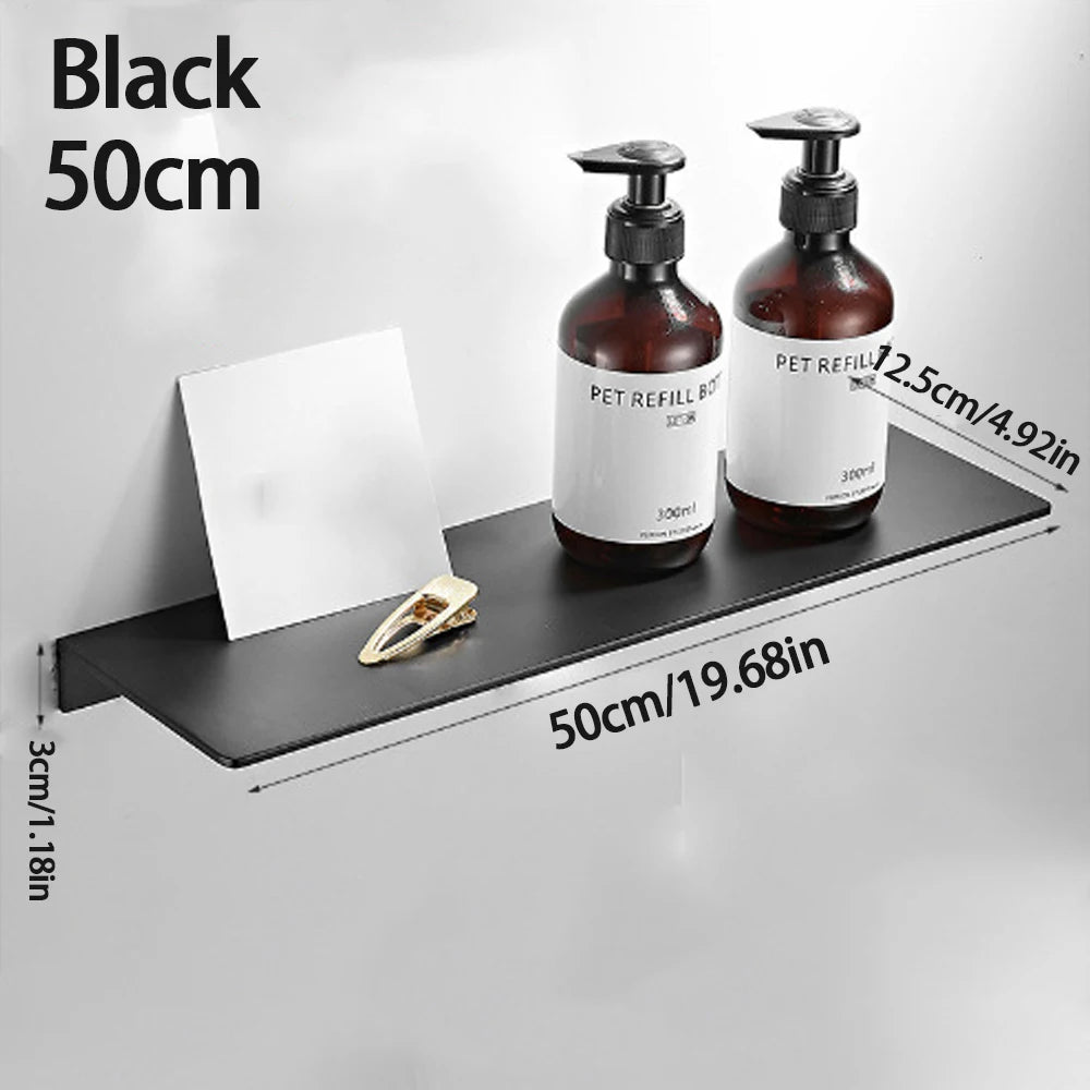 étagères murales modernes métal blanc noir gris salle bain cosmétiques serviettes