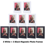 cadres photo magnétiques bleu clair rose noir blanc vert orange gris jaune modernes minimalistes
