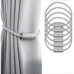 boucles rideau moderne vis fixations tissu cheveux synthétiques beige noir or gris minimaliste 2pcs
