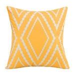 housses coussin imperméables motif floral moderne adhésif bleu violet jaune blanc