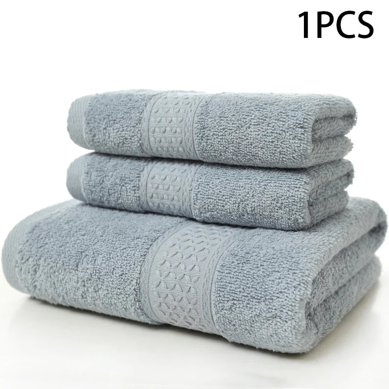 serviette bain coton pur douce absorbante grande taille adulte visage corps classique