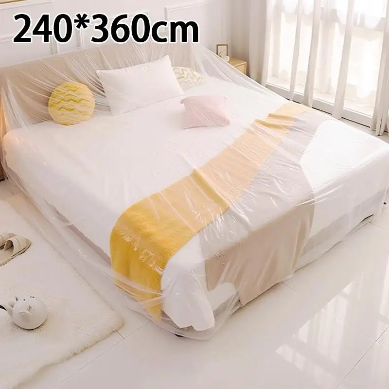 housse protection meuble transparente jetable imperméable grande taille simple fonctionnelle