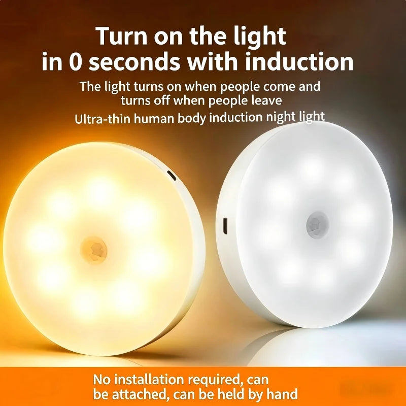 lampe nuit induction blanc moderne minimaliste aimant fixation muraleflux lumineux moins60 ledVES