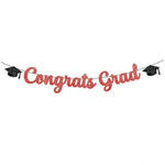 guirlande décoration fête graduation lettres paillettes chapeau diplôme ballons confettis