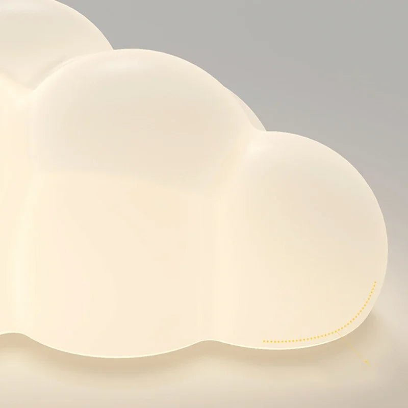 lampe nuage blanc moderne adhésive murale led chambre salon entrée étude