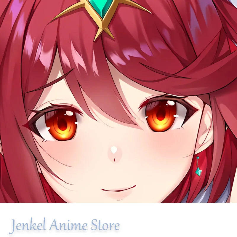 taie d'oreiller dakimakura anime personnage rouge blanc doré vert grande housse coussin lit coton