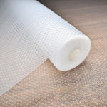 tapis protection meuble beige fleurs blanches tache jaune texture moderne adhésif 30x100cm 30x300cm