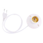 socle blanc ampoule e27 câble 1m moderne fixations lampe table led 100w